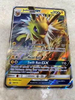 Jolteon GX - SM173 - Pokemon Sun & Moon Black Star Promo Ultra Rare Card NM - Image 3