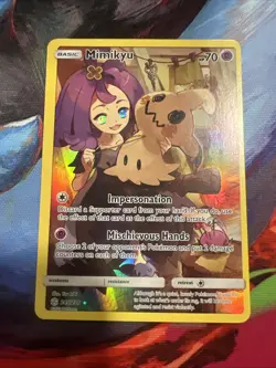 Pokemon Mimikyu TCG Cosmic Eclipse Holo Card 245/236 Secret Rare NM - Image 1
