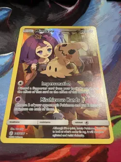 Pokemon Mimikyu TCG Cosmic Eclipse Holo Card 245/236 Secret Rare NM - Image 2