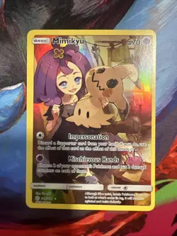 Pokemon Mimikyu TCG Cosmic Eclipse Holo Card 245/236 Secret Rare NM - Image 3