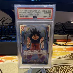 Bandai Son Goku FSN World JP Official Card Case FB02-035 PSA 10 2024 - Image 1