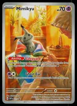Pokemon Card Mimikyu 075 Paldean Fates Scarlet & Violet Promo - Image 1