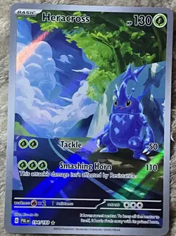 Heracross Paldea Evolved Illustration Rare Pokemon TCG Card 194/193 Clean card - Image 1