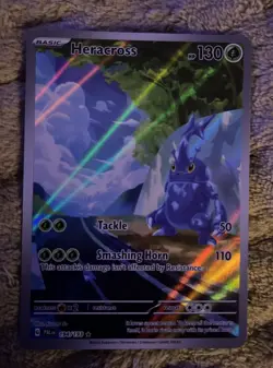 Heracross Paldea Evolved Illustration Rare Pokemon TCG Card 194/193 Clean card - Image 4