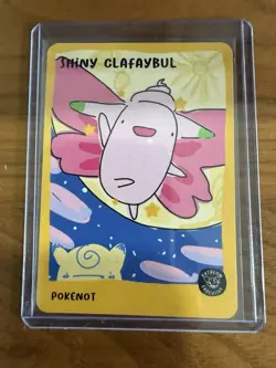 Pokenot Shiny Clafaybul Patreon Exclusive Dysfunctional Passholder Card - Image 1
