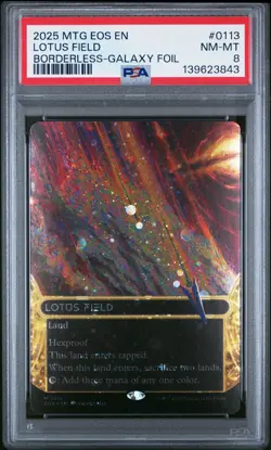 2025 MTG EDGE OF ETERNITIES: STELLAR SIGHTS #0113 LOTUS FIELD PSA 8 - Image 1