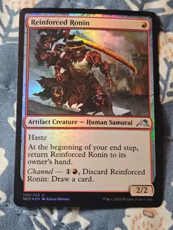 Reinforced Ronin FOIL (158/606) Kamigawa Neon Dynasty MTG Magic - Image 1