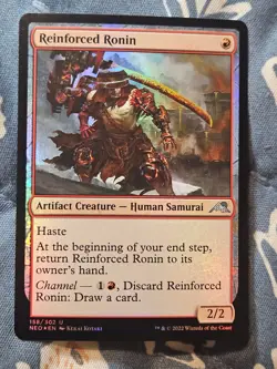 Reinforced Ronin FOIL (158/606) Kamigawa Neon Dynasty MTG Magic - Image 2