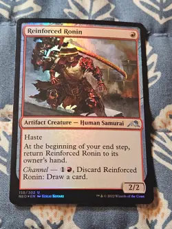 Reinforced Ronin FOIL (158/606) Kamigawa Neon Dynasty MTG Magic - Image 3