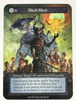 Black Mass Unique Gothic Air NM Sorcery: Contested Realm - Image 1
