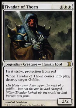 Tivadar of Thorn Light Play, English Magic the Gathering MTG Time Spiral - Image 1