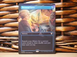 MTG Personal Tutor 0633 FOIL BORDERLESS RARE | NM Near Mint | CMM | 2023 - Image 1