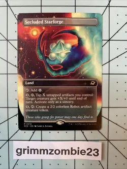 MTG Edge of Eternities, Secluded Starforge - Borderless - Image 1