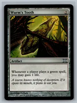 Magic The Gathering 10th Edition Wurm's Tooth #346/383 MTG TCG CCG Tenth - Image 1