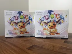 Pokemon TCG 2x Primsmatic Evolutions Center Elite Trainer Box Sealed New - Image 1