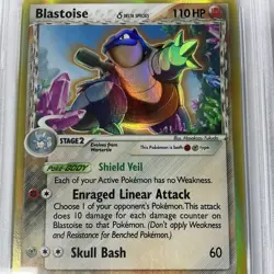 2006 POKEMON EX CRYSTAL GUARDIANS #2 BLASTOISE HOLO PSA 8 - Image 3