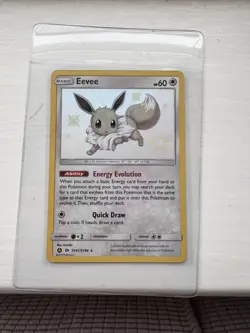 Pokemon TCG Eevee SV41/SV94 Hidden Fates Holo Card Shiny Mint / NM - Image 1
