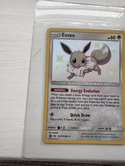 Pokemon TCG Eevee SV41/SV94 Hidden Fates Holo Card Shiny Mint / NM - Image 5