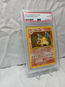 1999 Pokemon Game Charizard-Holo #4 Ex-Mt PSA 6 Rare Vintage Old Card 02/102 - Image 2
