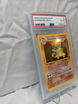 1999 Pokemon Game Charizard-Holo #4 Ex-Mt PSA 6 Rare Vintage Old Card 02/102 - Image 3