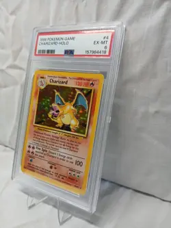 1999 Pokemon Game Charizard-Holo #4 Ex-Mt PSA 6 Rare Vintage Old Card 02/102 - Image 5