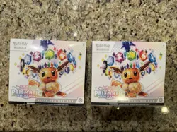 Pokemon Prismatic Evolutions (ETB) Elite Trainer Box Lot of 2 - Image 1