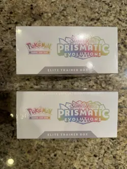 Pokemon Prismatic Evolutions (ETB) Elite Trainer Box Lot of 2 - Image 3