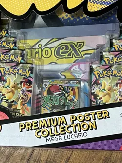 Pokemon TCG Ascended Heroes Mega Lucario Premium Poster Collection New Sealed - Image 2