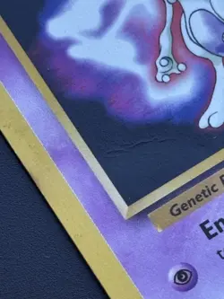 Pokemon Mewtwo #3 Black Star Promo WB WOTC - MP Crease - Image 3