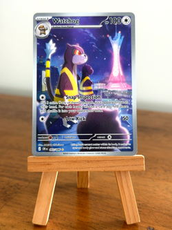Pokemon Watchog 097/086 Me04: Chaos Rising Illustration Rare Holo - Image 1
