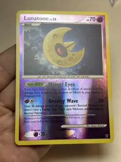 MP+ Lunatone 32/147 Reverse Holo Supreme Victors AUTHENTIC Pokemon Card - Image 3