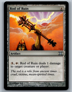 Magic The Gathering 10th Edition Rod of Ruin #341/383 MTG TCG CCG Tenth - Image 1