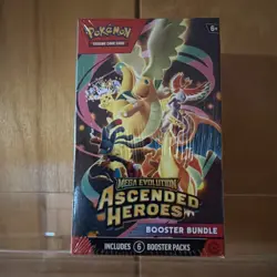 (presale) Pokemon TCG Mega Evolution Ascended Heroes Booster Bundle 6 Packs - Image 1