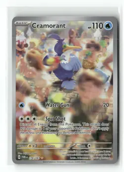 Cramorant 176/167 Illustration Rare Twilight Masquerade Pokemon Holo Near Mint - Image 1