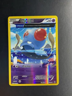 Tentacool 71/160 Uncommon Primal Clash Pokemon Reverse Holo Lightly Played - Image 1