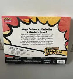 Pokemon TCG Mega Evolution Ascended Heroes Mega Emboar EX Box Brand New SEALED - Image 2