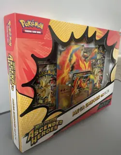 Pokemon TCG Mega Evolution Ascended Heroes Mega Emboar EX Box Brand New SEALED - Image 3