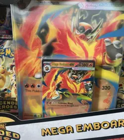 Pokemon TCG Mega Evolution Ascended Heroes Mega Emboar EX Box Brand New SEALED - Image 4