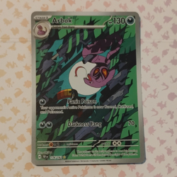 Pokemon TCG Arbok 176/162 SV05 Temporal Forces Illustration Rare Holo Full Art - Image 1