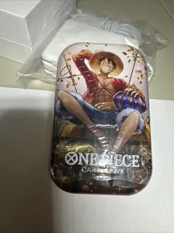 One Piece Monkey D. Luffy P-075 English Promo Tin Set Vol 2 Sealed with Tin - Image 1