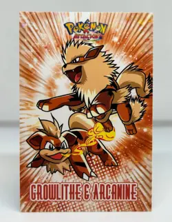 GROWLITE & ARCANINE CARD DATABASE ATTACKS KANTO POKEMON SET - Image 1