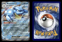 Blastoise ex 30/142 Double Rare Stellar Crown Pokemon Card - Image 1