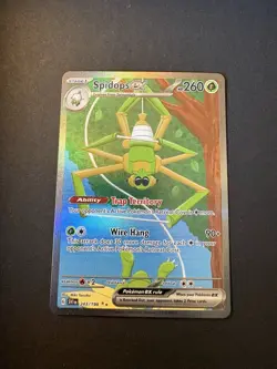 Pokemon TCG Spidops EX Illustration Rare Card Scarlet & Violet Base Set 243/198 - Image 1