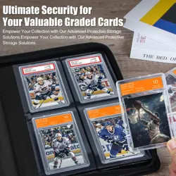 Graded Card Binder for PSA, CGC, PCG - Holds 40 Slabs, 4 Pockets, Grey - Image 5