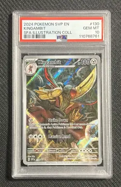 Kingambit 130 Sv: Scarlet & Violet Promo Cards Holo Black Star PSA 10 - Image 1