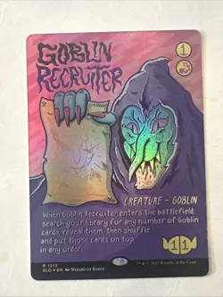 Goblin Recruiter (Rainbow Foil) Secret Lair Drop Foil - Image 1