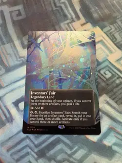 MTG Borderless Galaxy Foil Inventors' Fair (0156) EX/LP+ EoE: Stellar Sights - Image 1