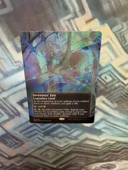 MTG Borderless Galaxy Foil Inventors' Fair (0156) EX/LP+ EoE: Stellar Sights - Image 3