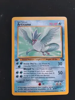 NM Pokemon Fossil 1st Edition Articuno Non-Holo VINTAGE WOTC - Image 1