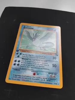 NM Pokemon Fossil 1st Edition Articuno Non-Holo VINTAGE WOTC - Image 2